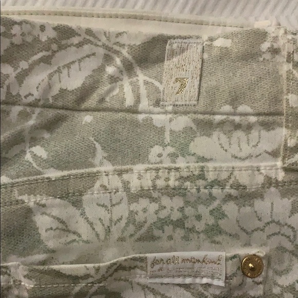 7 for all mankind, flower print jeans - Picture 2 of 4